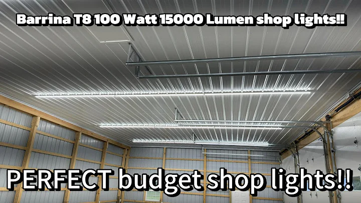 We installed 12 Barrina LED shop lights in our pole barn!!!