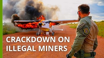 Dismantling illegal mining camps in Yanomami Indigenous land