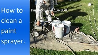 How to clean a paint sprayer.