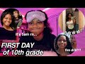 Grwm first day of sophomore year vlog  somaya layla