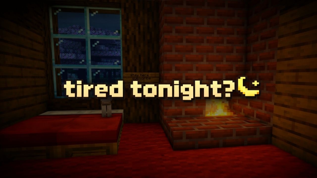 stop fighting your thoughts… just rest 💤🌙 (deep sleep minecraft ambience)