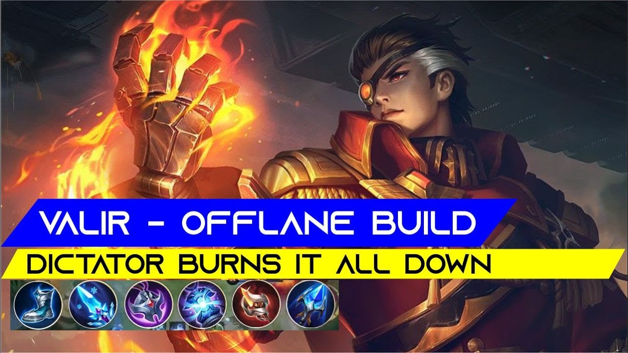 VALIR INFERNO "Burns it all" OFFLANER Build Top 1 Global VALIR ~ MLBB