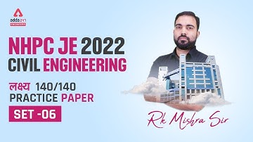 NHPC JE 2022 | NHPC Civil Classes | Practice Set #6 by Rk sir
