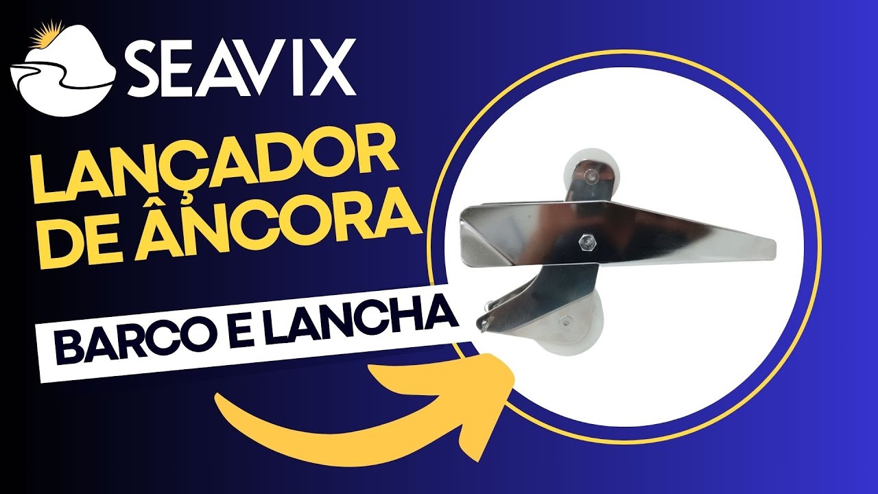 Lançador De Ancora Em Aço Inox Articulado Com Rolete