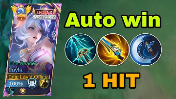 LAYLA WTF DAMAGE HACK BUILD AND EMBLEM FOR 2025! (auto win) LAYLA BEST 1 HIT BUILD!!