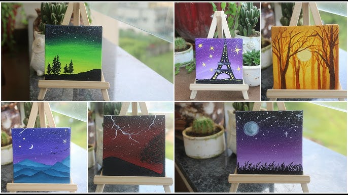 These tiny canvases are a great option when you don't have a lot