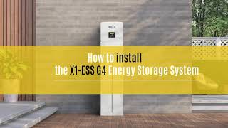 SolaX X-ESS G4 energy storage system installation tutorial