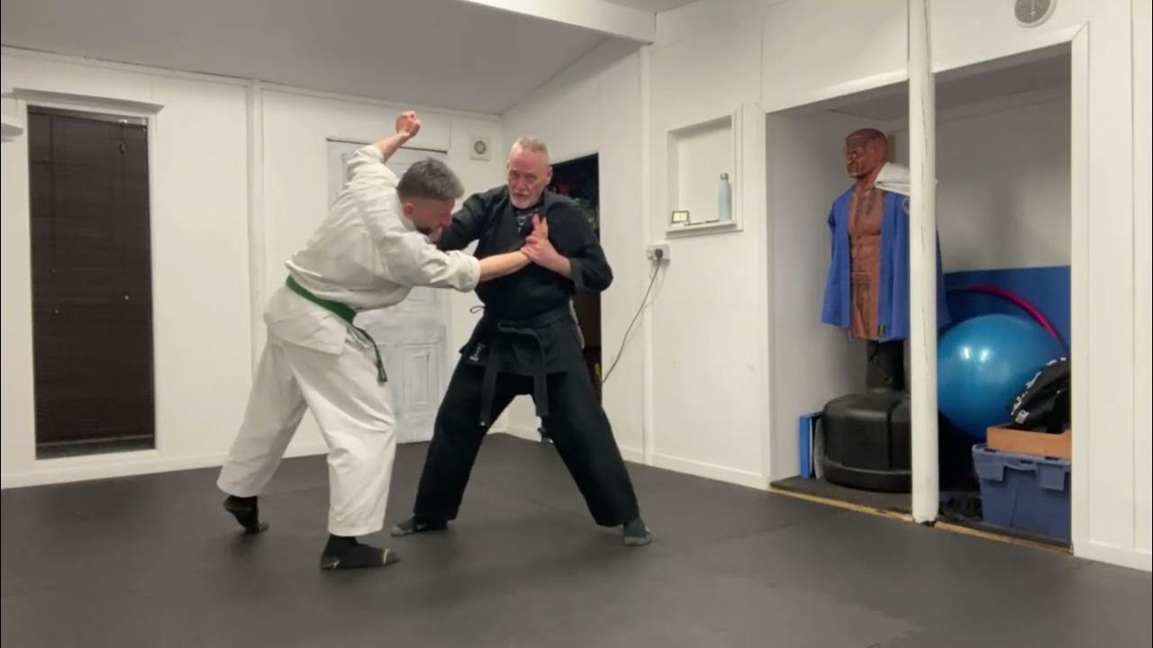 Wrist Throw defending from a Grab & Left Hook Yellow Belt JiuJitsu