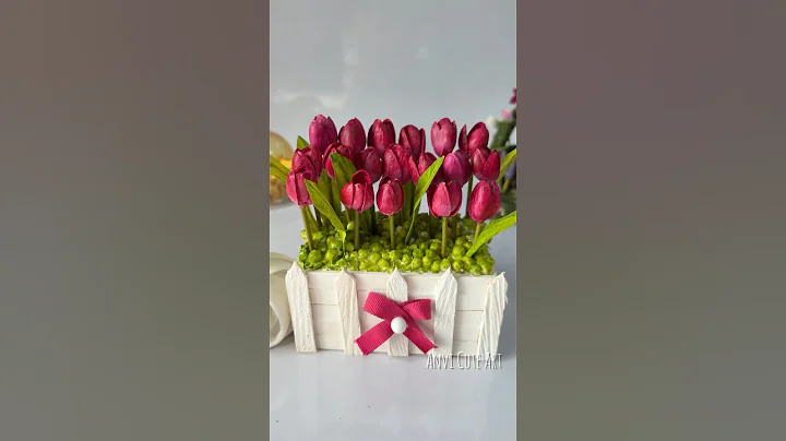 DIY Pista Shells Tulip Flowers #sorts #handmade #viralvideo #viralshort #pistashellcrafts #diy #art
