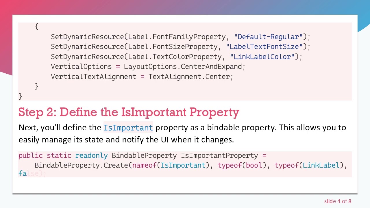 How to Check the Setting of a Bindable Property in the IsPropertyChanged Method in Xamarin.Forms