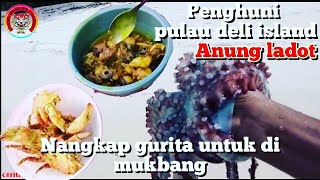Tangkap gurita untuk di mukbang.pulau deli island