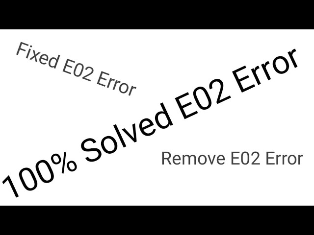 E02 | e02 error canon | 100% solved | Apply for All canon printers | e2 error canon class=