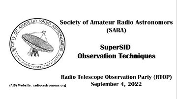 Solar Sudden Ionospheric Disturbance Radio Telescope Observation Techniques