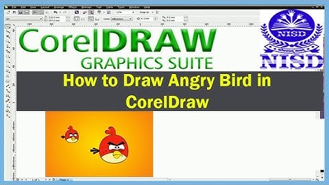 How to Draw Angry bird design in coreldraw