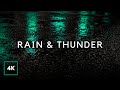 RAIN and THUNDER Sounds to Sleep Fast | Night Thunderstorm for Insomnia, Study, Tinnitus Relief