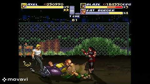 Streets of Rage Remake Mania Sor2 Jet Ski path