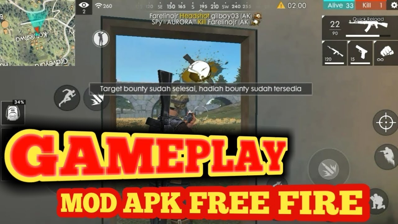 Gameplay Mod Apk Ff You Gaming Youtube