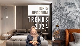 TOP 5 BEDROOM TRENDS 2024 | INTERIOR DESIGN