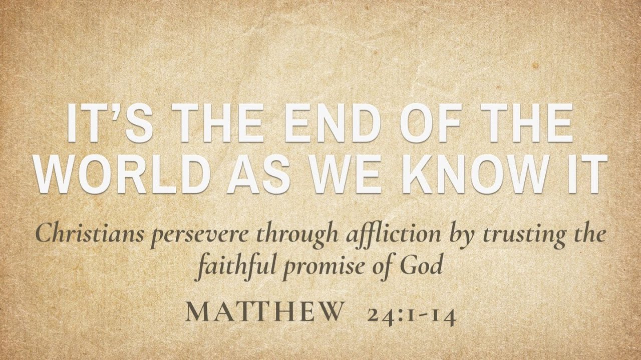 It's The End of the World as We Know It - YouTube