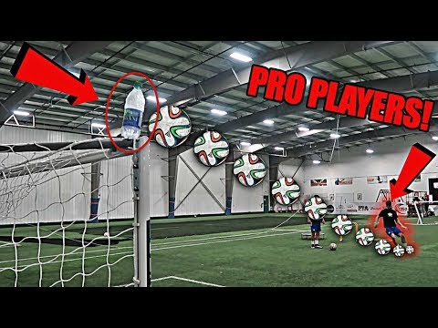 IMPOSSIBLE SOCCER TRICK SHOTS FT. PRO PLAYERS!!