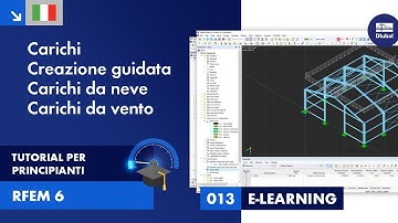 RFEM 6 Tutorial per principianti | 013 Carichi | Creazioni guidate di carichi | Carichi da neve |...