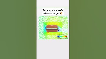 Aerodynamics of a Cheeseburger? 🍔 Science Meets Hunger #burger  #cheeseburger #simulia #Aerodynamics