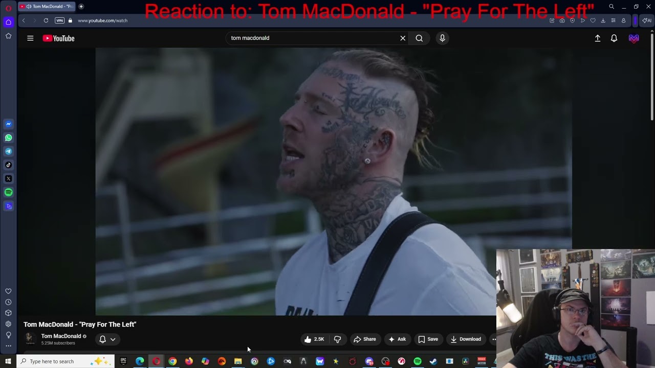 Tom MacDonald   Pray For The Left Reaction