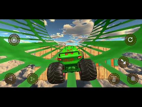 Crazy Monster Truck Ramp Stunt Game 2021