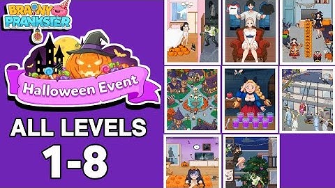Brainy Prankster Halloween Event All Levels 1-8  Fully Walkthrough Solution