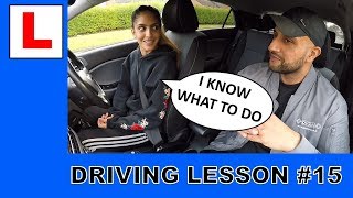 Her Best Ever Driving Lesson On Roundabouts So Far | Driving Lesson #15