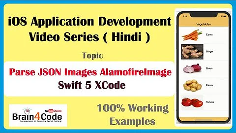 Parse JSON Data with Images Using Alamofire, AlamofireImage and SwiftyJSON in Swift 5 XCode | Hindi