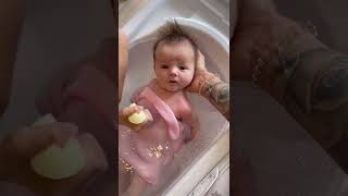 baby bath time 📽️ lifeofcharlenej