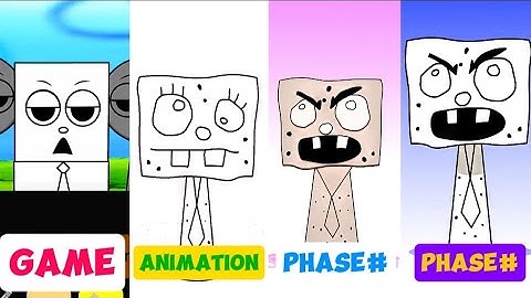 My NEW! Sprunki OC: DoodleBob (From SpongeBob SquarePants!) Animation vs Game | 4 Versions