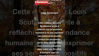 Louis Scutenaire - Pourquoi attendre qu'ils soient partis ou morts pour pleurer ceux qu'on #shorts