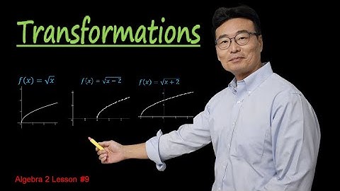 Transformatie van grafieken, Algebra 2 Les #9