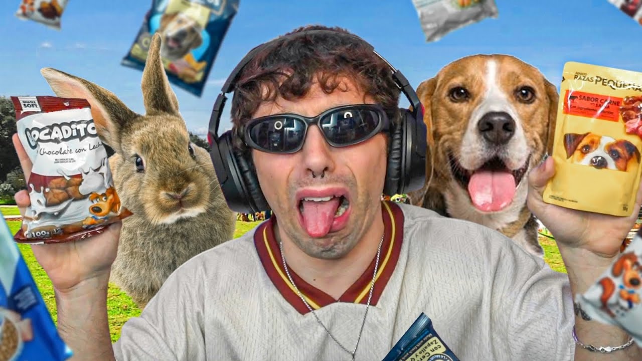 Probando Comida de Animales 🐶