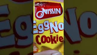 #shorts #nissin #eggnog #cookies #asmr screenshot 2