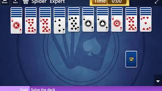 Microsoft Solitaire Collection: Spider - Expert - June 6, 2017