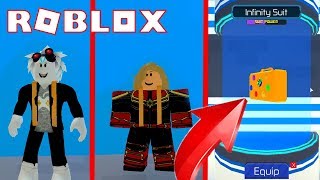 КАК ОДЕТЬ КОСТЮМ БЕСКОНЕЧНОСТИ В СИМУЛЯТОРЕ СУПЕРГЕРОЯ! Roblox Simulator