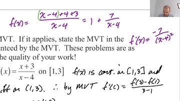 Mean Value Theorem (MVT) pg 5, pt 1