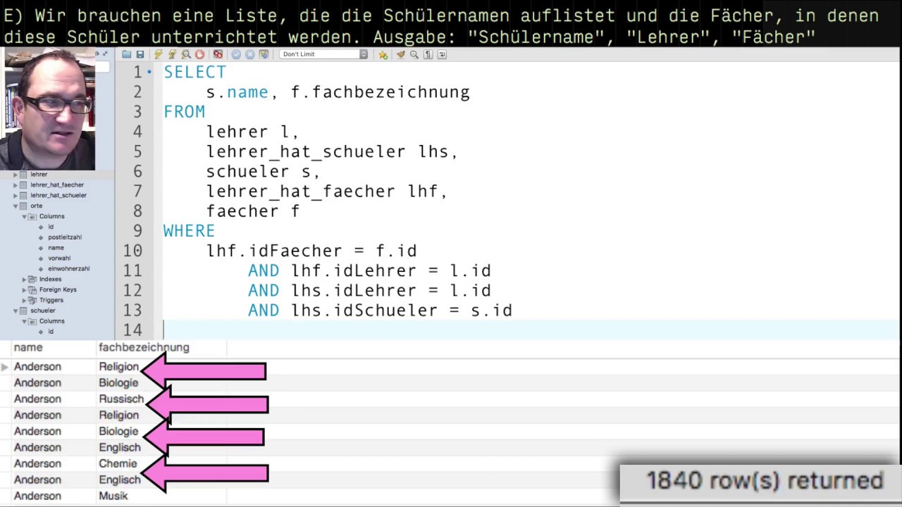 Update New MySQL: GROUP BY - Übungen mit Lösungen (deutsch)