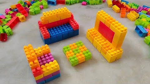 Satisfying DIY Living room ASMR/ Building Blocks/block game/lego building blocks#asmr#buildingblocks