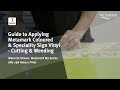 Guide to metamark signvinyl  cutting  weeding