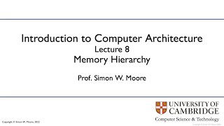 Lecture 08: Memory Hierachy