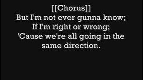 Same Direction - Hoobastank Lyrics