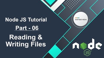 Node JS Tutorial - Reading & Writing Files