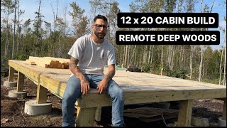 SIMPLE OFF GRID CABIN BUILD | EXTREMELY REMOTE - NO ROAD | AFFORDABLE CABIN | PART TWO!