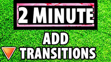 Hitfilm Express: How To Add Transitions(Fast Tutorial)