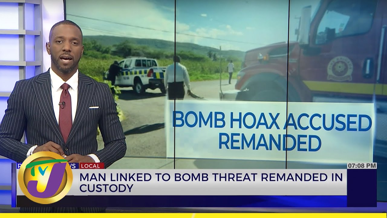 Man Linked to Bomb Threat Remanded in Custody | TVJ News - YouTube