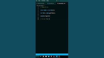 Get Time Is JavaScript || how To Use Get Time In Js || #alanwalker #javascript #short